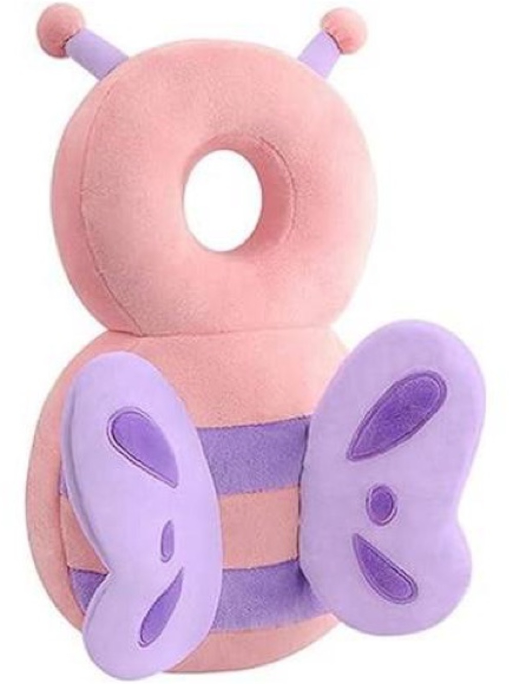 Plush Pink & Purple Butterfly Head and Neck Support Pillow for Kids